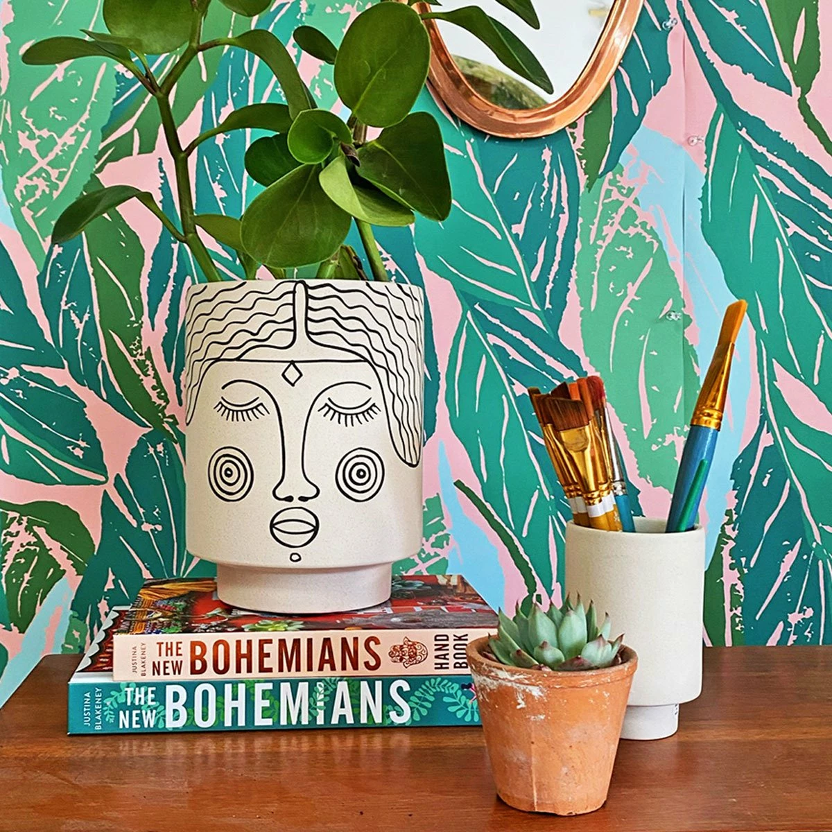 Jungalow® Planters Agatha Kaya Face Pot By Justina Blakeney™ 3 Jungalow® Planters Agatha Kaya Face Pot By Justina Blakeney™