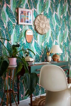 Jungalow Nana Wallpaper In Pink By Justina Blakeney® - Surestrip