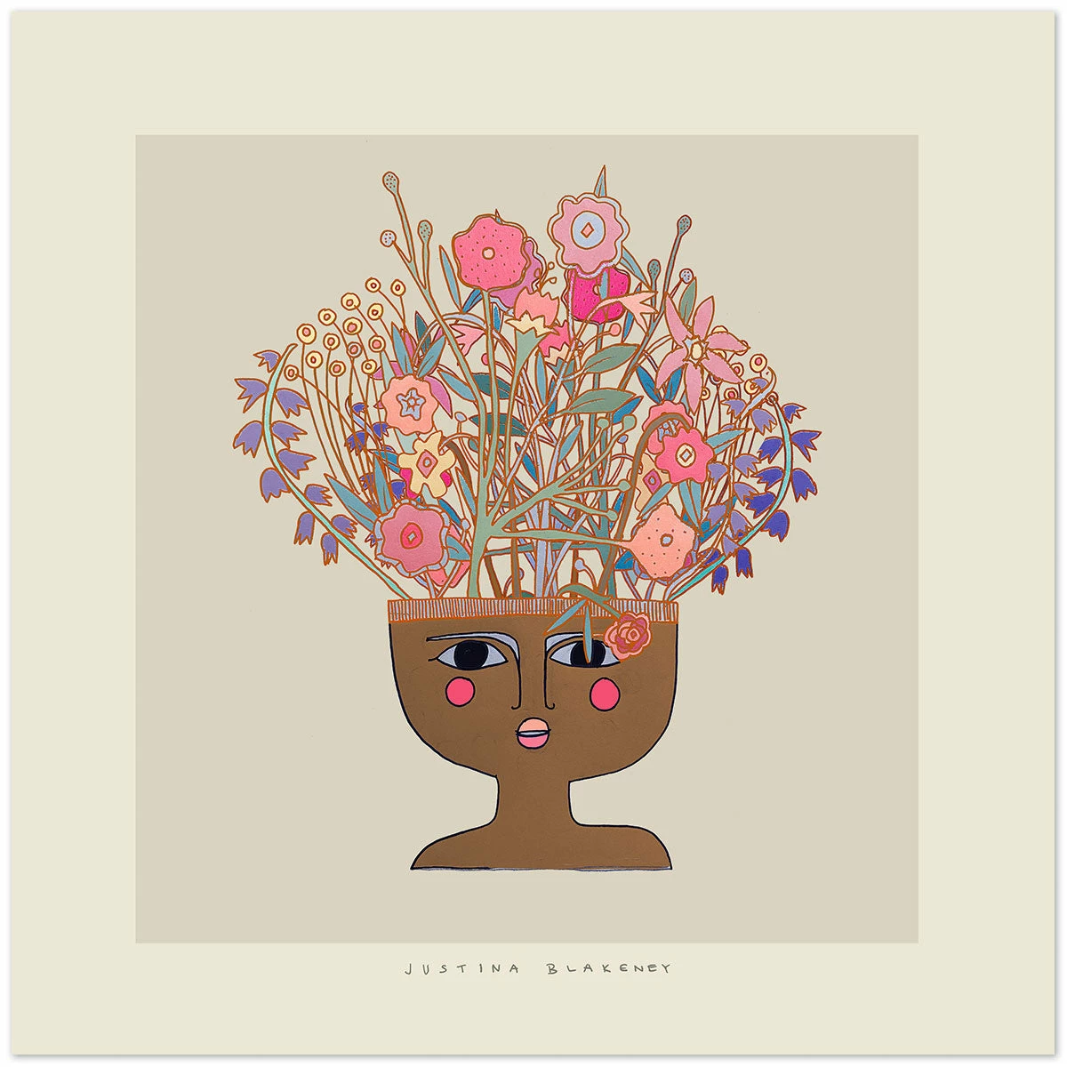 Justina Blakeney® All Gifts Flower Thinker 1 Art Print By Justina Blakeney™ 5 Justina Blakeney® All Gifts Flower Thinker 1 Art Print By Justina Blakeney™