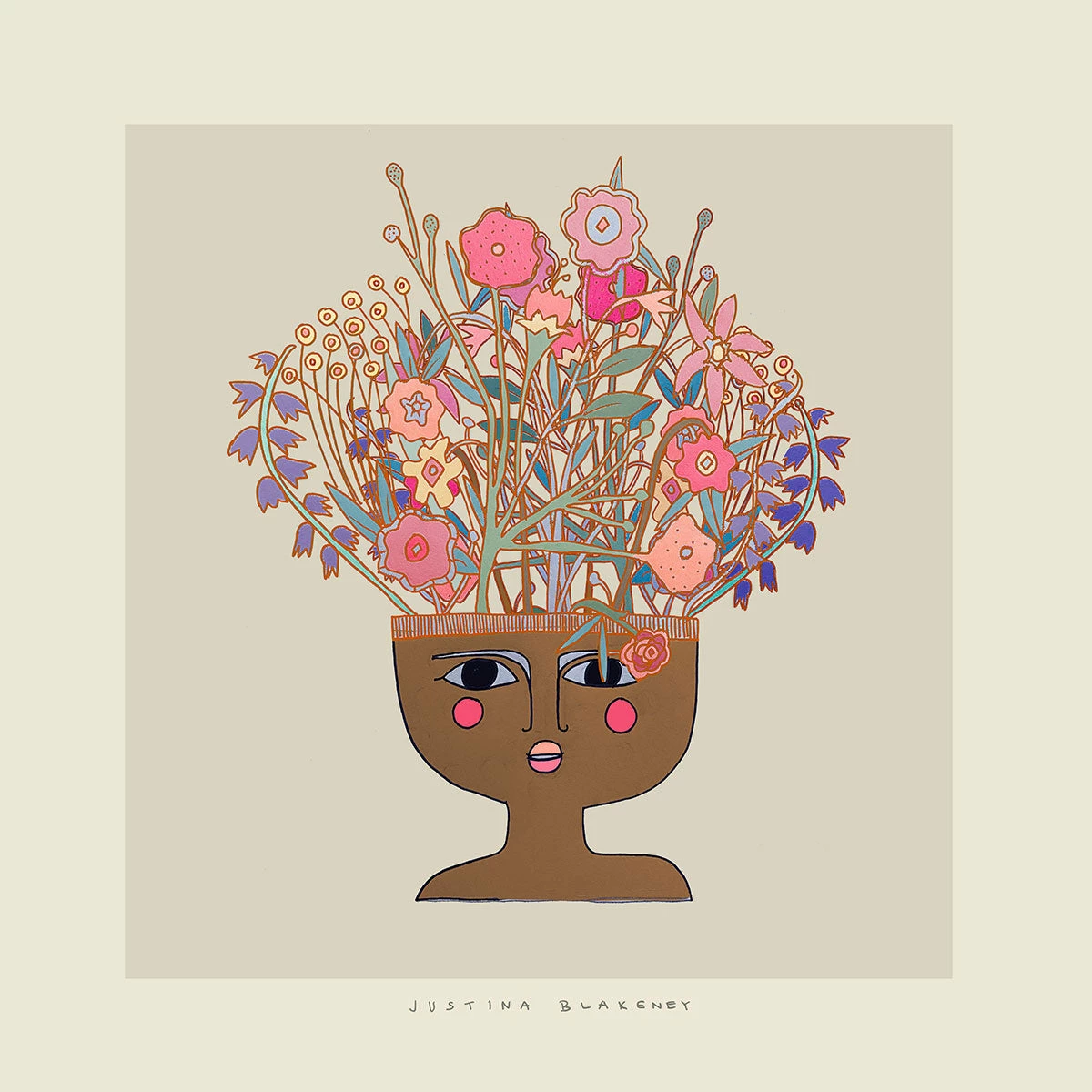 Justina Blakeney® All Gifts Flower Thinker 1 Art Print By Justina Blakeney™ 3 Justina Blakeney® All Gifts Flower Thinker 1 Art Print By Justina Blakeney™