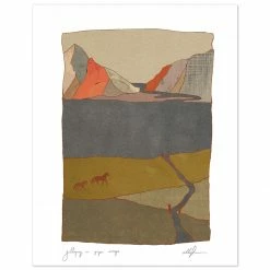 Kids Galloping On Paper Scraps Art Print By Chloe Purpero Johnson