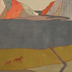 Kids Galloping On Paper Scraps Art Print By Chloe Purpero Johnson