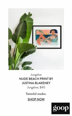 Justina Blakeney® Gifts $100-$250 Nude Beach At Sunset Art Print By Justina Blakeney™