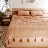 Jungalow® Sol Natural Dyed Quilt In Clay By Like A Lion™ All Décor 1 Jungalow® Sol Natural Dyed Quilt In Clay By Like A Lion™ All Décor