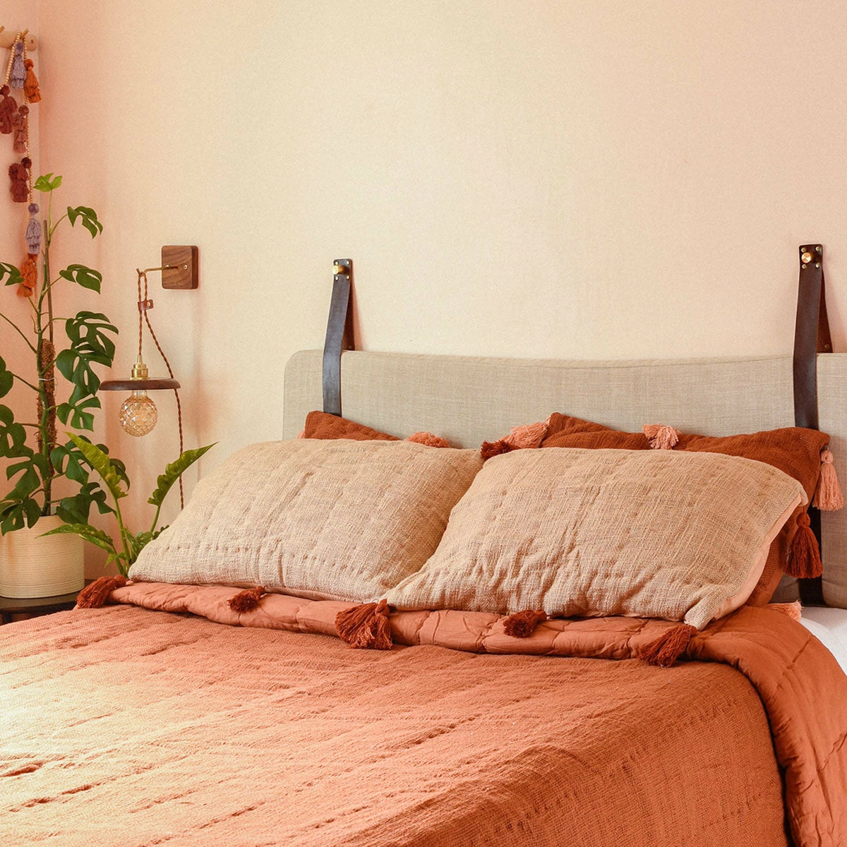 Jungalow® Sol Natural Dyed Standard Sham Set In Clay By Like A Lion™ 3 Jungalow® Sol Natural Dyed Standard Sham Set In Clay By Like A Lion™