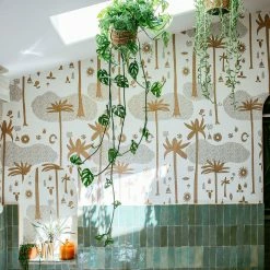 Jungalow® Cosmic Desert Wallpaper In Gold By Justina Blakeney® - Sure Strip New