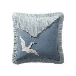Loloi Rugs Beaded Fringe Egret Pillow By Justina Blakeney® X Loloi All Pillows