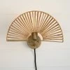 Kalalou Fan Wall Sconce Lamp 1 Kalalou Fan Wall Sconce Lamp