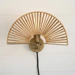 Kalalou Fan Wall Sconce Lamp