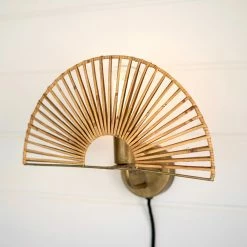 Kalalou Fan Wall Sconce Lamp