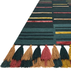 Loloi Rugs Jamila Teal Rug By Justina Blakeney® X Loloi