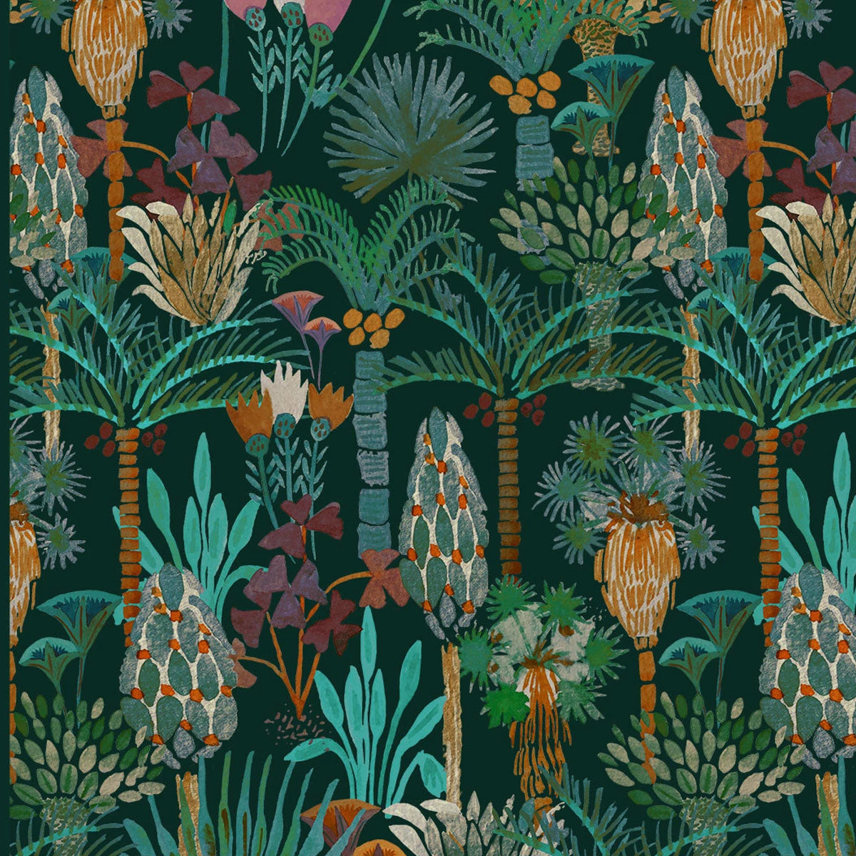 Jungalow® Phoenix Wallpaper In Jungle By Justina Blakeney® - Sure Strip 4 Jungalow® Phoenix Wallpaper In Jungle By Justina Blakeney® - Sure Strip