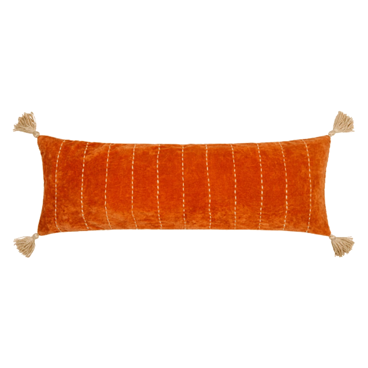 Surya New Orange Velvet Lumbar Pillow 3 Surya New Orange Velvet Lumbar Pillow