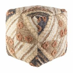 Surya Tufted Stitched Pouf All Stools, Poufs + Side Tables