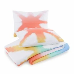 Peking Kids Rainbow Tie Dye Quilt Set By Ampersand