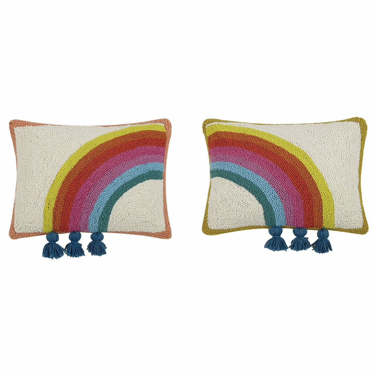 Peking Rain Bow Hook Pillow Set By Jungalow® Hook Pillows 3 Peking Rain Bow Hook Pillow Set By Jungalow® Hook Pillows