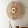 Kalalou Rattan Wall Sconce Lamp All Lighting 1 Kalalou Rattan Wall Sconce Lamp All Lighting