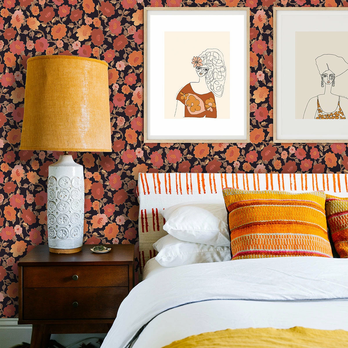 Jungalow® Peel + Stick Suz Wallpaper By Justina Blakeney® 4 Jungalow® Peel + Stick Suz Wallpaper By Justina Blakeney®