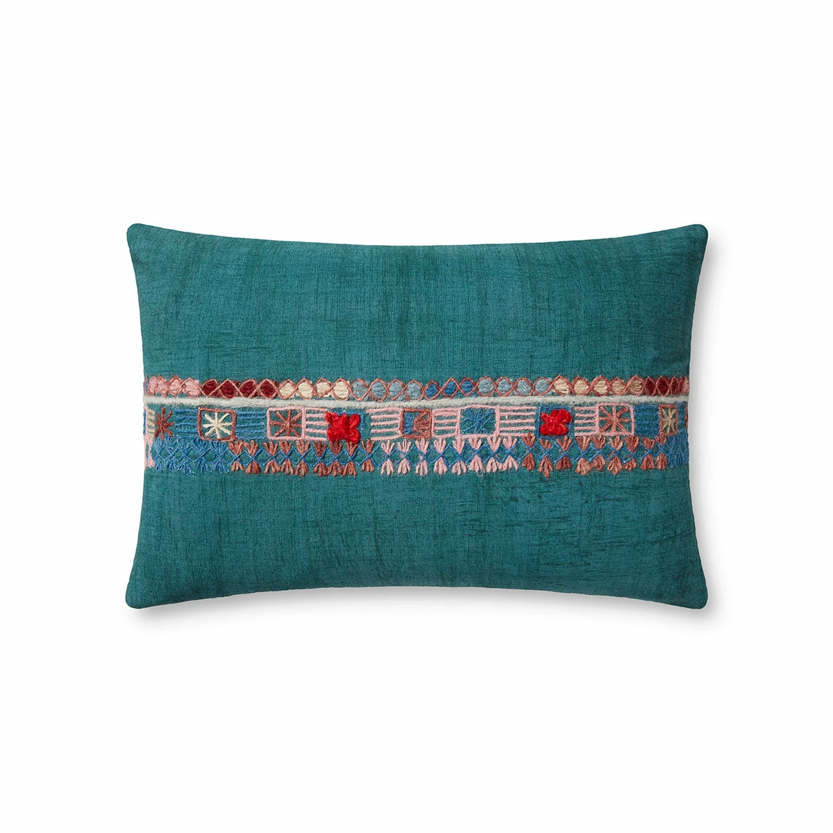 Loloi Rugs All Pillows Teal Campo Pillow By Justina Blakeney® X Loloi 3 Loloi Rugs All Pillows Teal Campo Pillow By Justina Blakeney® X Loloi